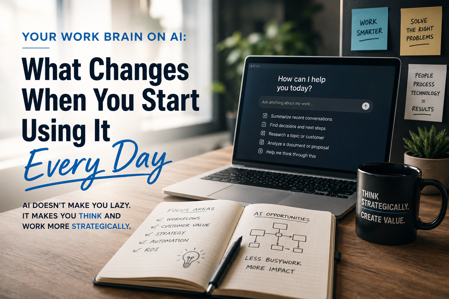Your Work Brain on AI: What Changes When You Start Using It Every Day
