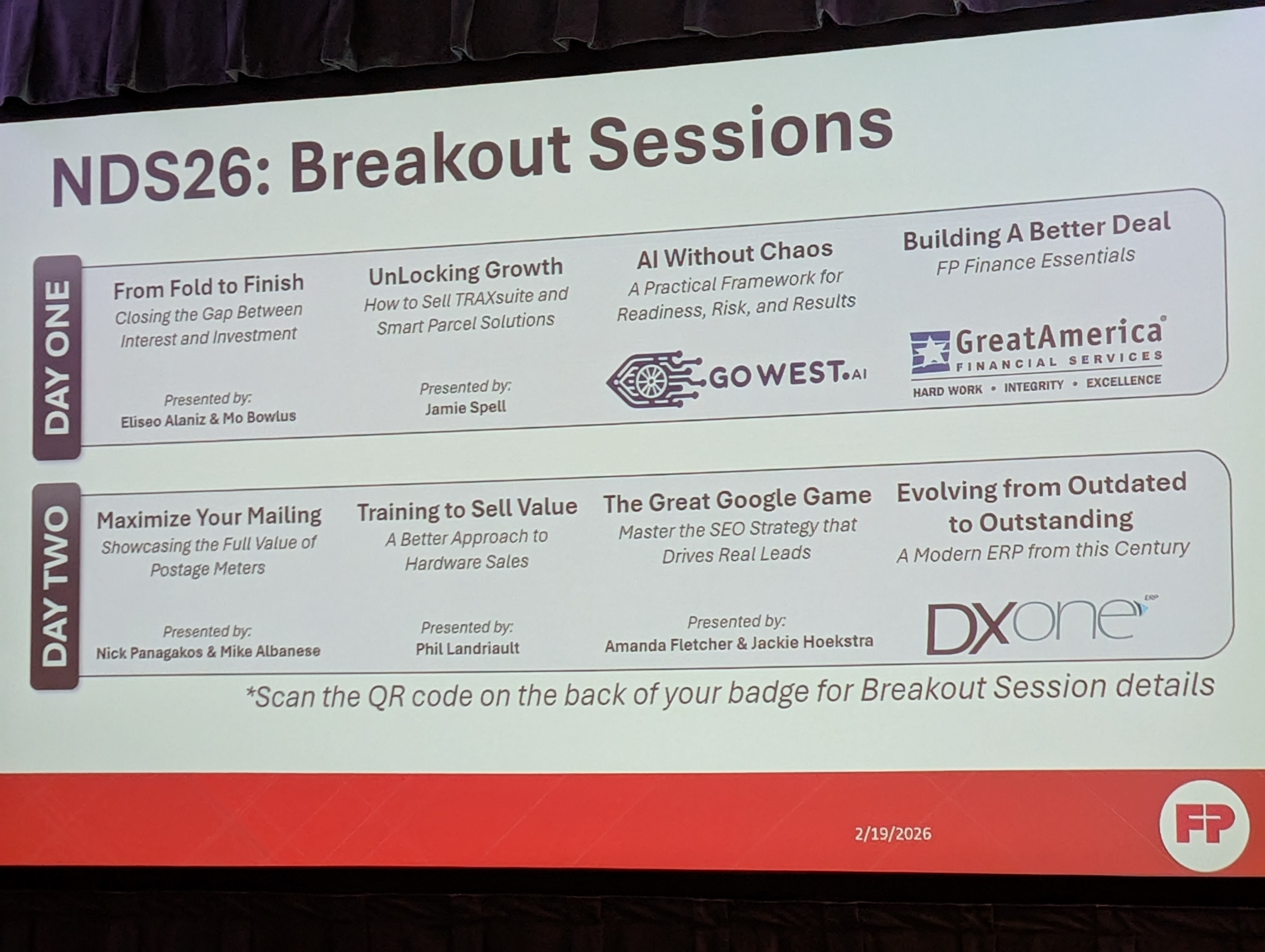 FP Mailing NDS 2026 Recap from Hilton Head